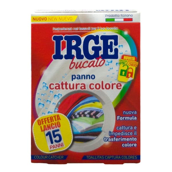 IRGE bucato panno cattura colore 15 ks