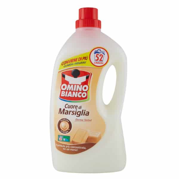 Gél na pranie Omino Bianco Cuore di Marsiglia 2600 ml 52 pracích dávok