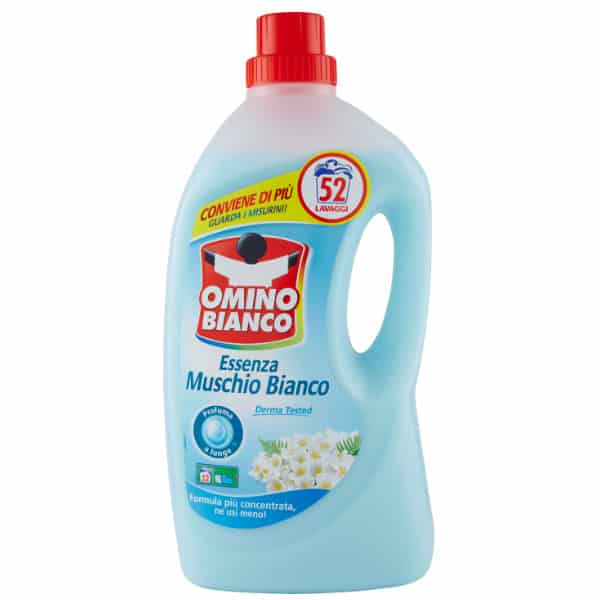 Gél na pranie Omino Bianco Essenza Muschio Bianco 2600 ml 52 pracích dávok